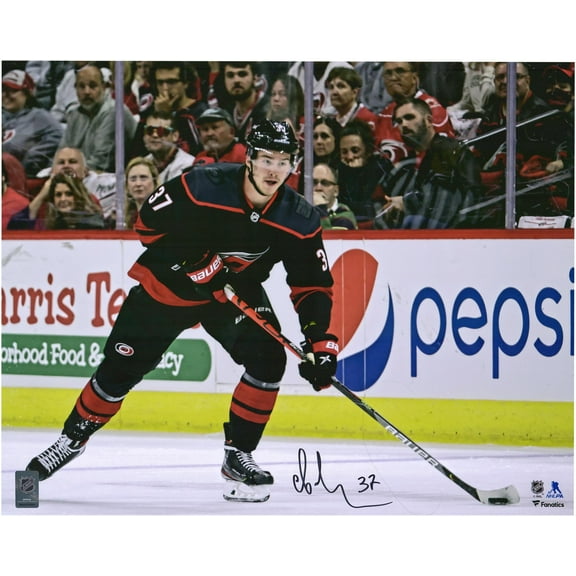 Andrei Svechnikov Carolina Hurricanes Autographed 16" x 20" Black Skating Photograph - Fanatics Authentic Certified