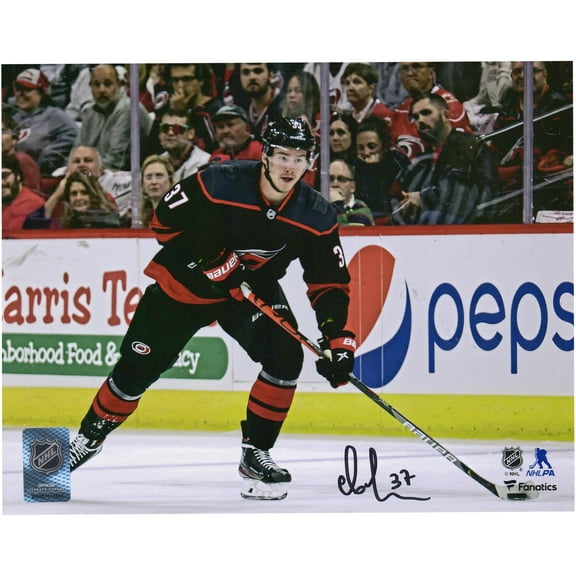 Andrei Svechnikov Carolina Hurricanes Autographed 8" x 10" Black Skating Photograph - Fanatics Authentic Certified