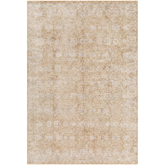 BoutiqueRugs Andres Traditional Area Rug - Cream, Blue, Tan - 10' x 13'11"