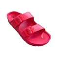 thumbnail image 1 of Andrew By Andrew Stevens Comfort Slides Double Buckle Adjustable Scooby Flat Sandals, 1 of 4