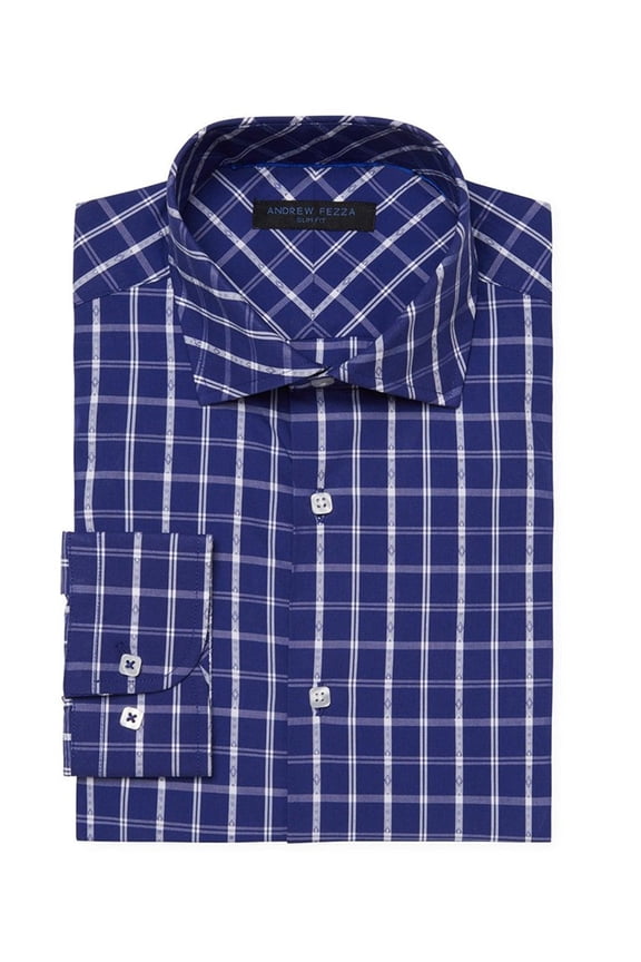 Men's 70063 Slim Fit Comfort Flex Collar Dress Shirt - 15.5