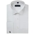 thumbnail image 1 of Andrew Fezza Men's Flex Collar Slim Fit French Cuff Solid Dress Shirt - Colors, 1 of 2