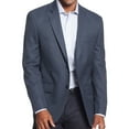 thumbnail image 1 of Andrew Fezza Mens Classic-Fit Check Two Button Blazer Jacket, Blue, 38 Regular, 1 of 1