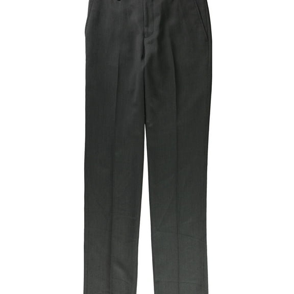 Andrew Fezza Mens Patterned Dress Pants Slacks, Grey, 29W x UnfinishedL
