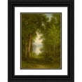 thumbnail image 1 of Andrew Fisher Bunner 11x14 Black Ornate Wood Framed Double Matted Museum Art Print Titled: In the Forest, 1 of 5