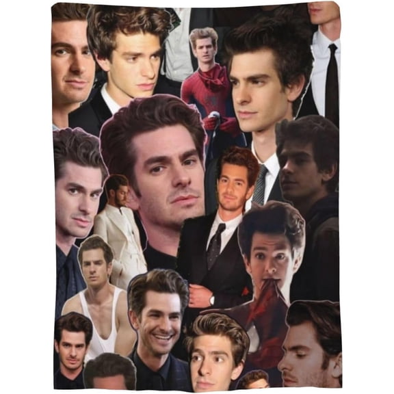 Andrew Garfield Blanket Bedding Fleece Blanket Soft Throw Blankets Lightweight Anti-Static Blanket - 3 Sizes