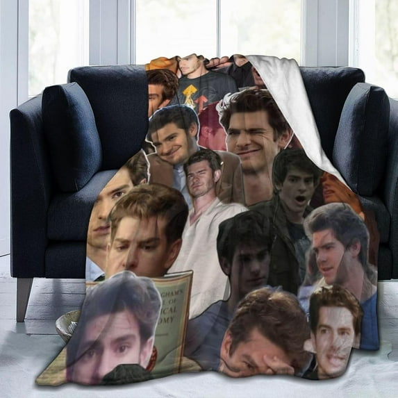Andrew Garfield Blanket Bedding Fleece Blanket Soft Throw Blankets Lightweight Anti-Static Blanket - 3 Sizes
