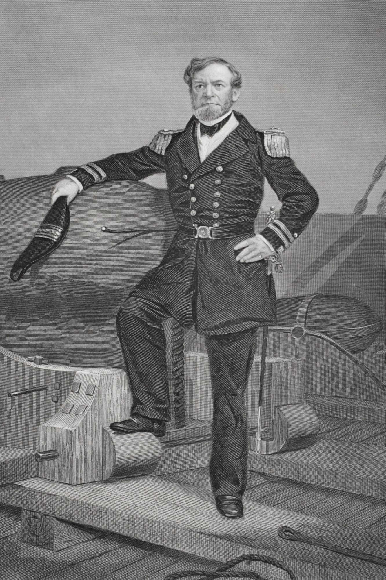 Andrew Hull Foote 1806 To 1863 Distinguished Union Naval Officer During American Civil War From Painting By Alonzo Chappel Canvas Art - Ken Welsh  Design Pics (11 x 17)