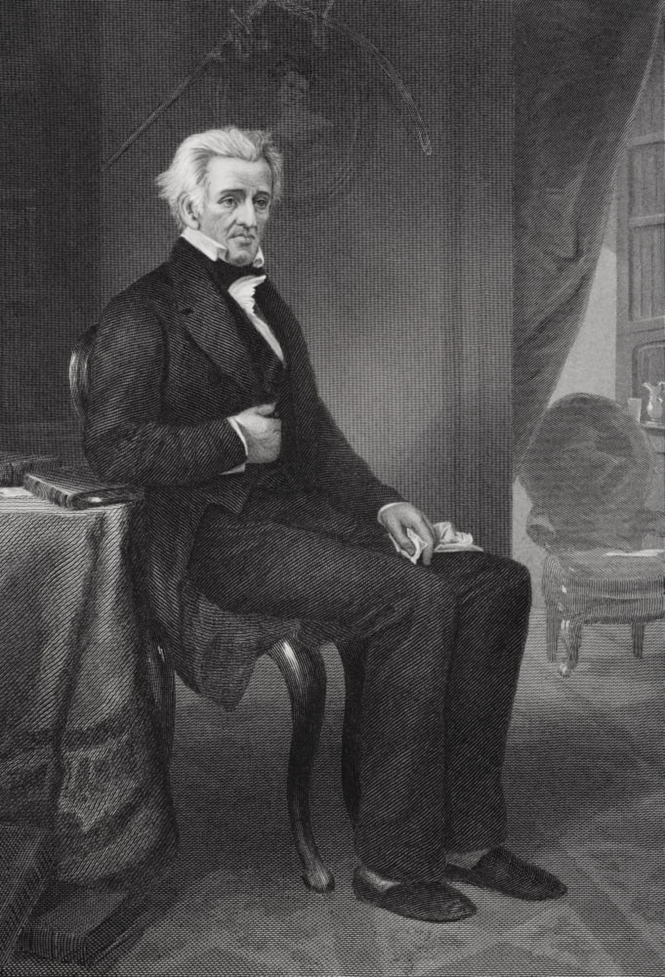 Andrew Jackson 1767 To 1845 7Th President Of The United States From Painting By Alonzo Chappel Canvas Art - Ken Welsh Design Pics (12 x 17)