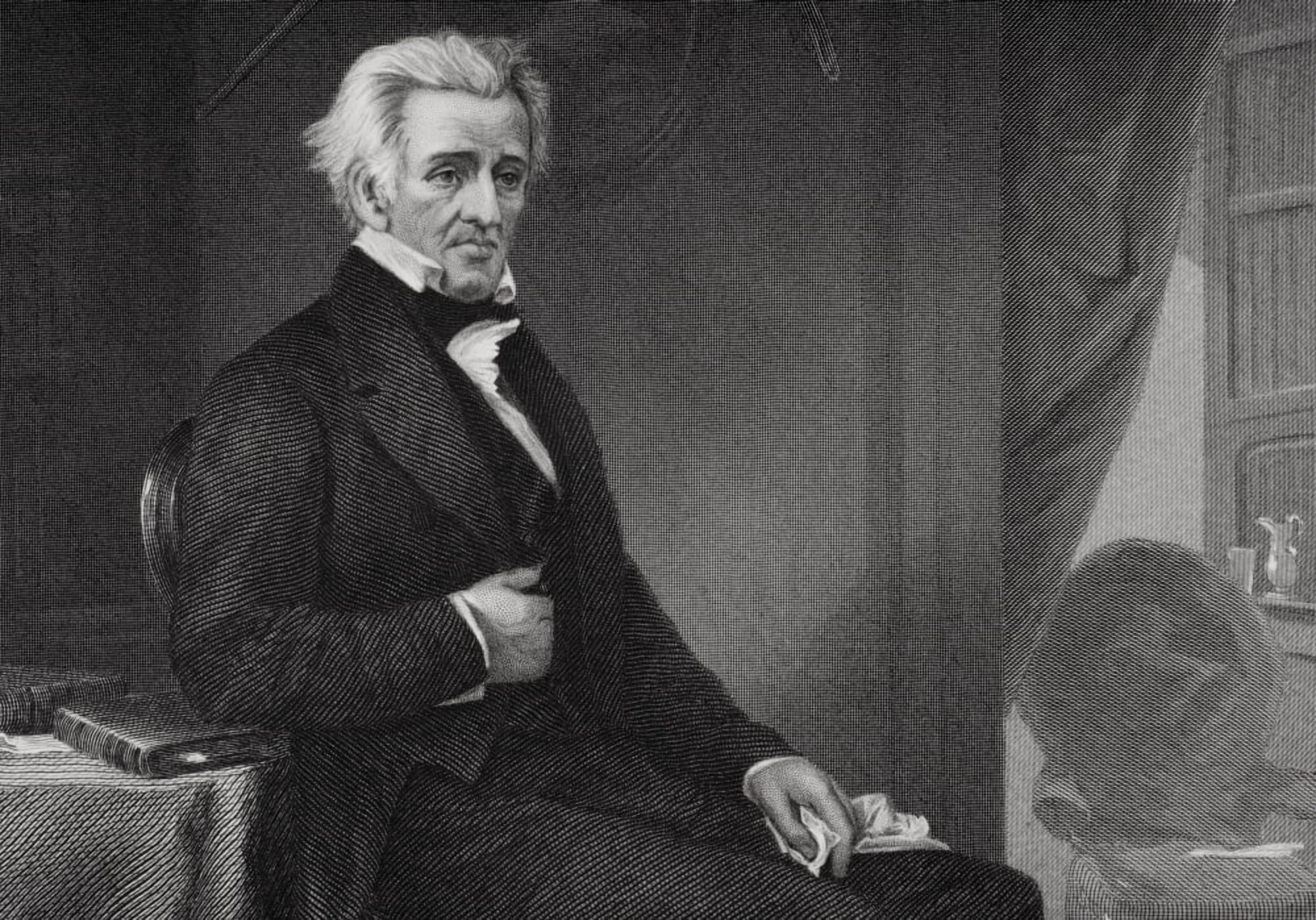 Andrew Jackson 1767 To 1845 7Th President Of The United States From Painting By Alonzo Chappel Canvas Art - Ken Welsh Design Pics (34 x 24)