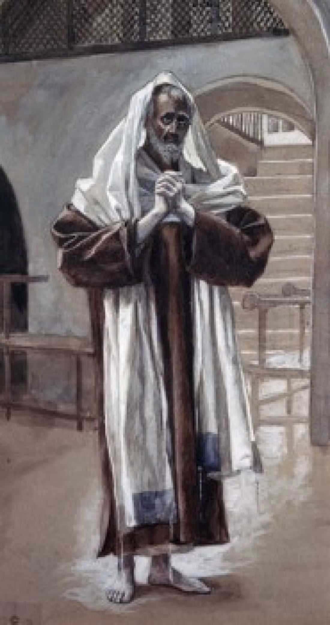 Andrew James Tissot (1836-1902 French) Canvas Art - James Tissot (24 x 36)