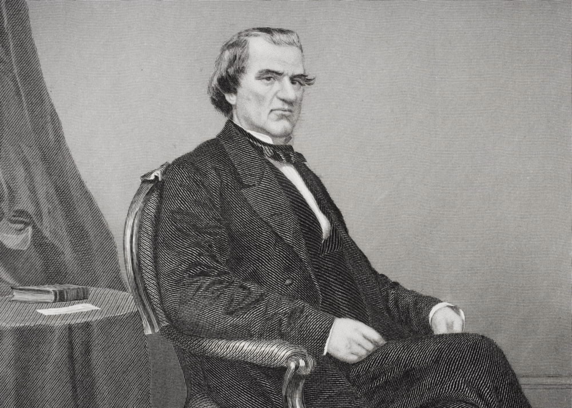 Andrew Johnson 1808 1875 17Th President Of The United States 186569 From Painting By Alonzo Chappel Canvas Art - Ken Welsh Design Pics (34 x 24)