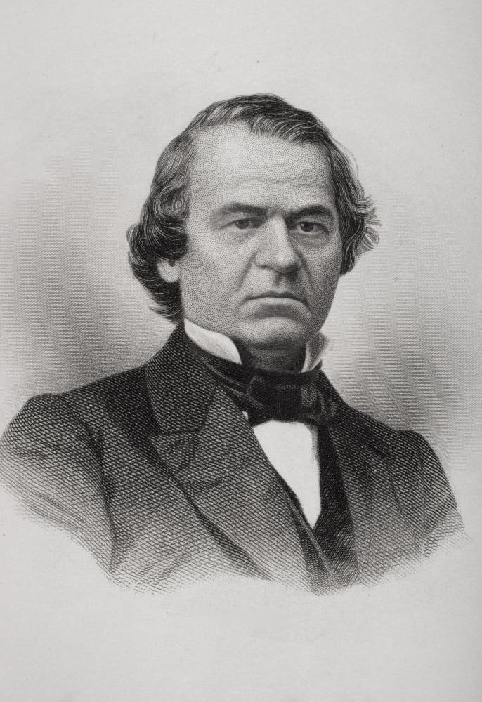 Andrew Johnson 1808 To 1875 Seventeenth President Of The United States 1865 To 1869 First President To Be Impeached Canvas Art - Ken Welsh Design Pics (24 x 34)