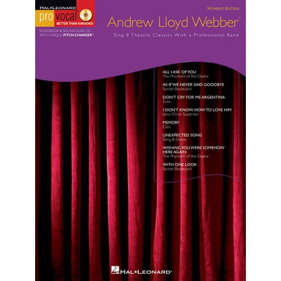 Pre-Owned Andrew Lloyd Webber: Pro Vocal Women's Edition Volume 10 (Paperback) by Andrew Lloyd Webber