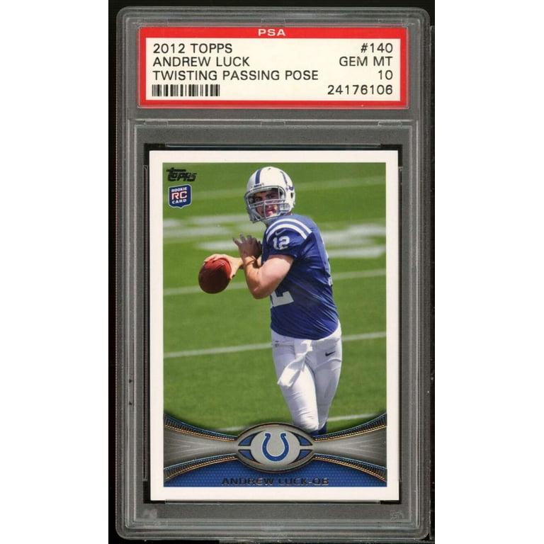 Andrew Luck Rookie Card 2012 Topps #140 PSA 10 - Walmart.com