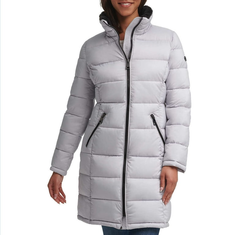 Andrew Marc Ladies Water Resistant Long Stretch Jacket Grey XX Large