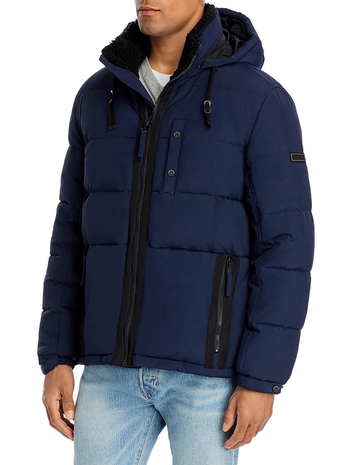Andrew Marc Men's Pearson Quilted Puffer Jacket – Lightweight Packable Stand Collar Jacket, Polyester Fill