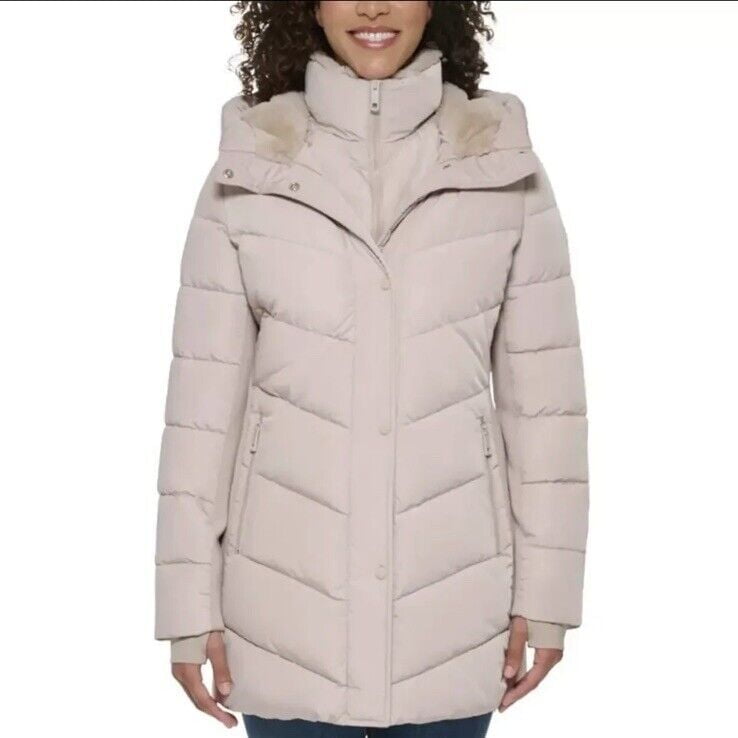 Andrew marc faux fur jacket discount