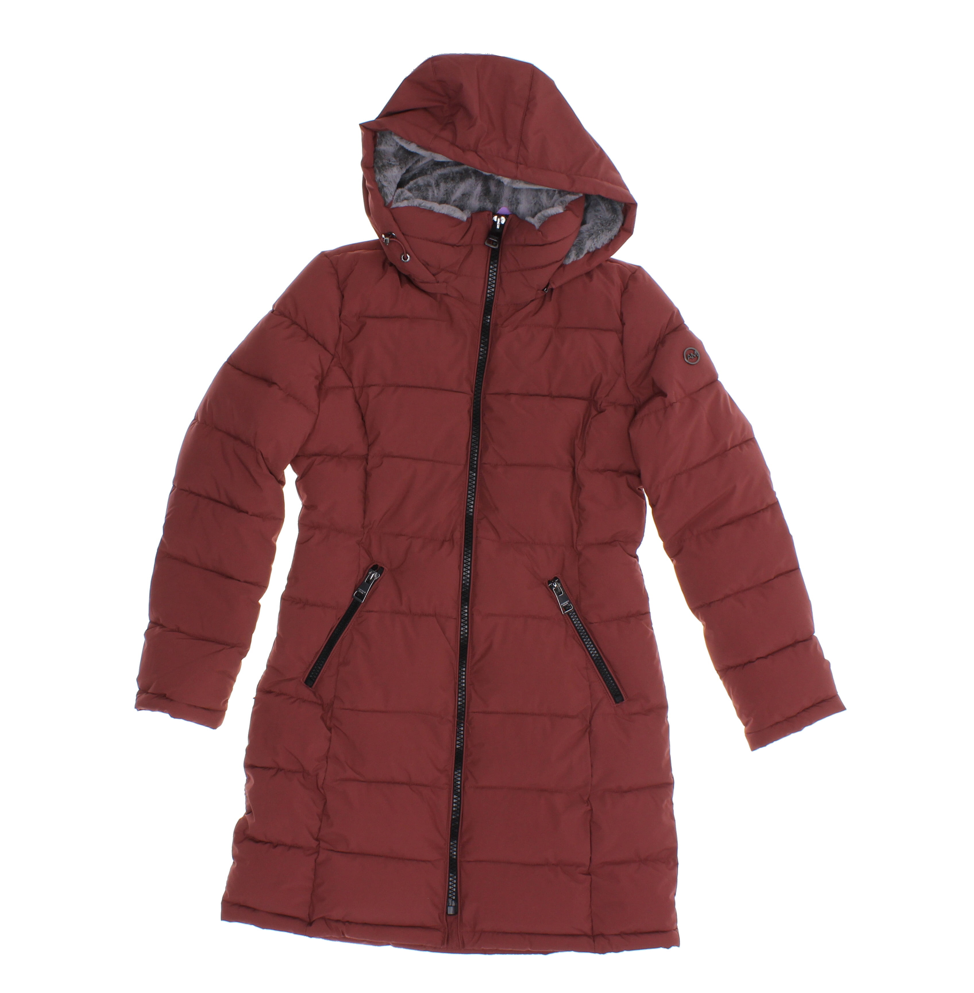 Andrew Marc Women's Hooded Long Stretch Parka - Terra Rose - Size XS