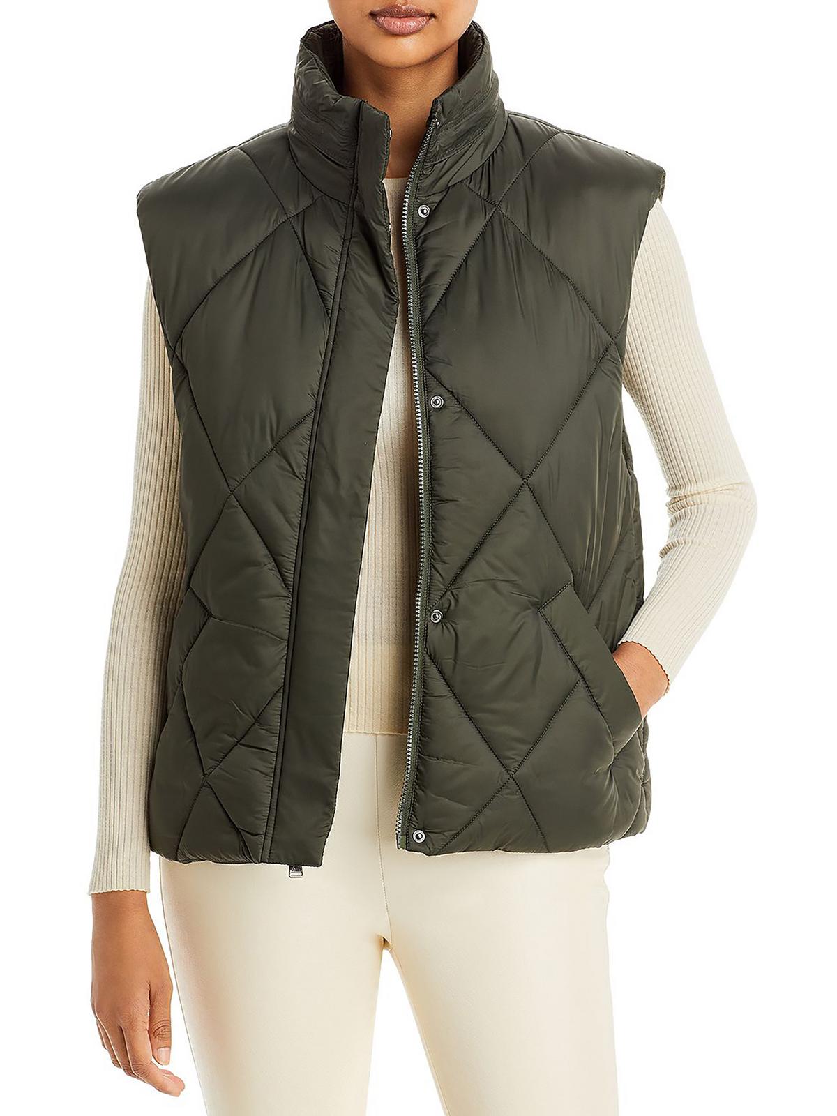 Andrew Marc Womens Quilted Sleeveless Vest