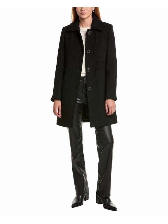 womens Emmeline Wool-Blend Slim Coat, l