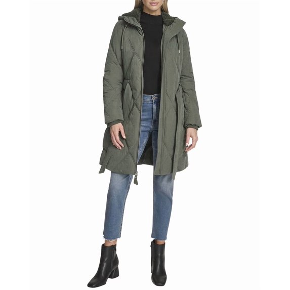 Andrew Marc womens Hollis Quilted Parka, xs, Green