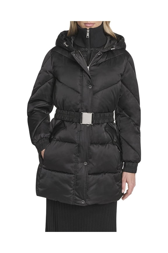womens  Mallee Hooded Parka, xs, Black