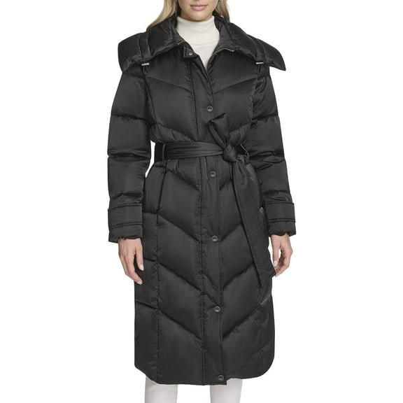 Andrew Marc womens  Palmer Trench Coat, s, Black