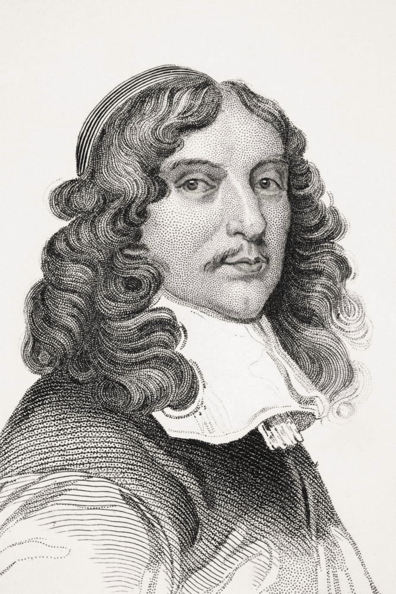 Andrew Marvell 1621-1678 English Metaphysical Poet From Old Englands Worthies By Lord Brougham And Others Published London Circa 1880s Canvas Art - Ken Welsh Design Pics (11 x 17)