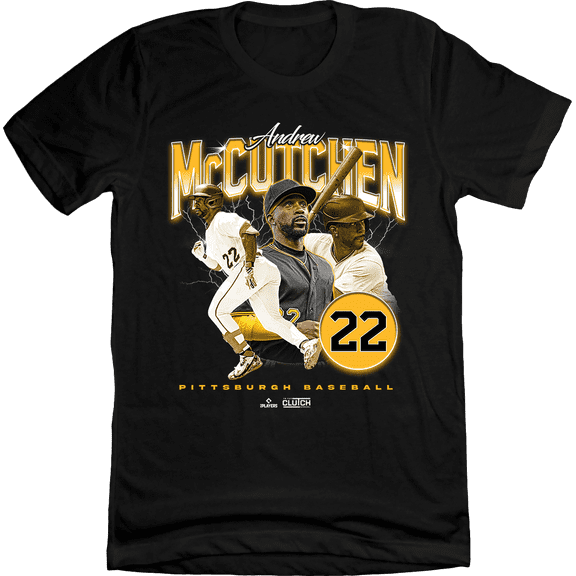 Andrew McCutchen Retro 90s Tee Black Unisex T-Shirt Comfort Colors L