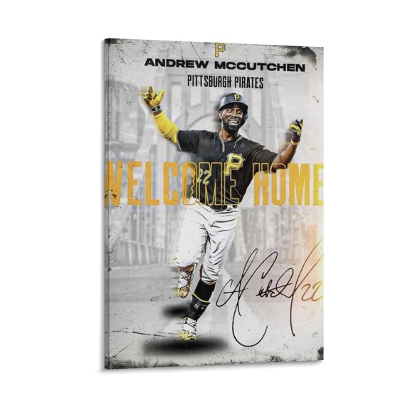 Andrew Mccutchen Baseball Player Canvas Poster 3 Canvas Wall Art Prints Poster Gifts Photo Picture Painting Posters Room Decor Home Decorative 12x18inch(30x45cm)