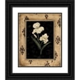 thumbnail image 1 of Andrew, Regina 20x24 Black Ornate Wood Framed with Double Matting Museum Art Print Titled - Silver Iris, 1 of 4