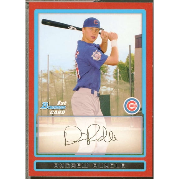 Andrew Rundle Card 2009 Bowman Prospects Red 1/1 #BP56