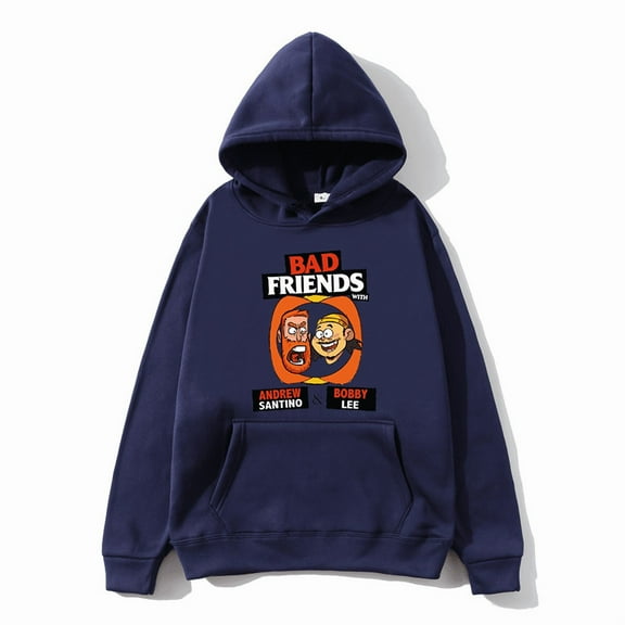 Andrew Santino Bad Friend Hoodies New Logo Pullover Hoodie Merch Men Women Fashion Sweatshirt Hoody