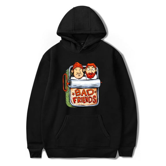 Andrew Santino Bad Friends Hoodie Merch For Men/Women Unisex Long Sleeve Sweatshirt Hooded Pullover Streetwear