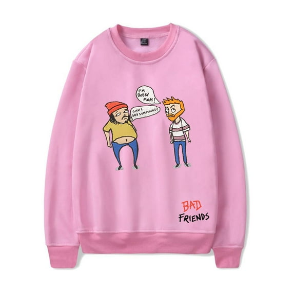 Andrew Santino Bad Friends Long Sleeve Crewneck Sweatshirt Unisex xs