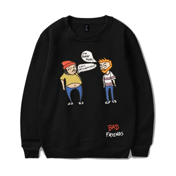 Andrew Santino Bad Friends Long Sleeve Crewneck Sweatshirt Unisex xxs