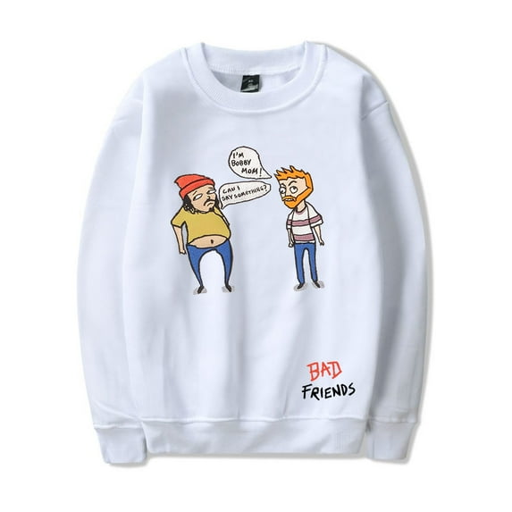 Andrew Santino Bad Friends Merch Long Sleeve Crewneck Sweatshirt For Men/Women Unsiex Fashion Winter Streetwear
