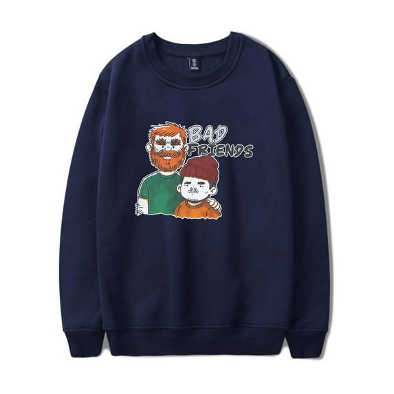 Andrew Santino Bad Friends Merch Long Sleeve Crewneck Sweatshirt Men/Women Unsiex Fashion Streetwear