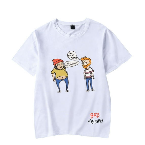 Andrew Santino Bad Friends T-Shirt Merch For Women/Men Unisex Summer Short Sleeve Tshirt Tee Fashion Streetwear