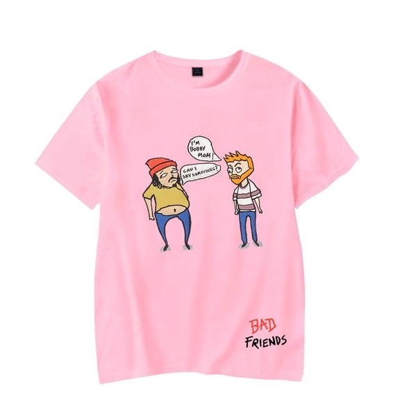 Andrew Santino Bad Friends T-Shirt Merch For Women/Men Unisex Summer Short Sleeve Tshirt Tee Fashion Streetwear