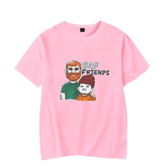 Andrew Santino Bad Friends T-Shirt Merch Women/Men Unisex Summer Short Sleeve Tshirt Fashion Streetwear