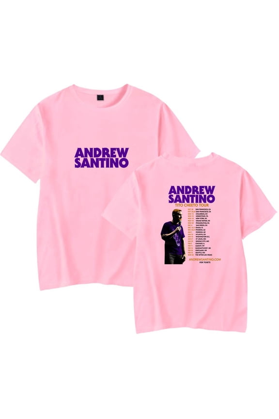 Andrew Santino Tito Cheeto Tour T-Shirt Merch For Women/Men Unisex Summer Short Sleeve Tshirt Tee Hiphop Fashion Streetwear Top