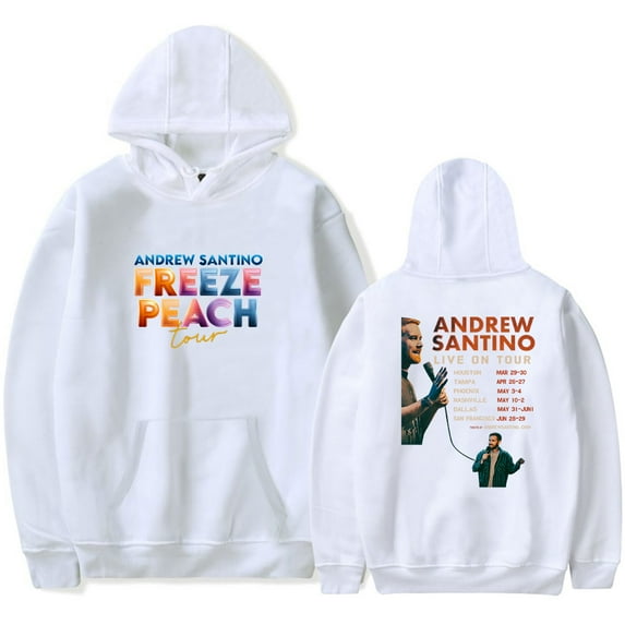 Andrew Santino Tour Hoodie Merch For Men/Women Unisex Long Sleeve Sweatshirt Hooded Pullover Streetwear