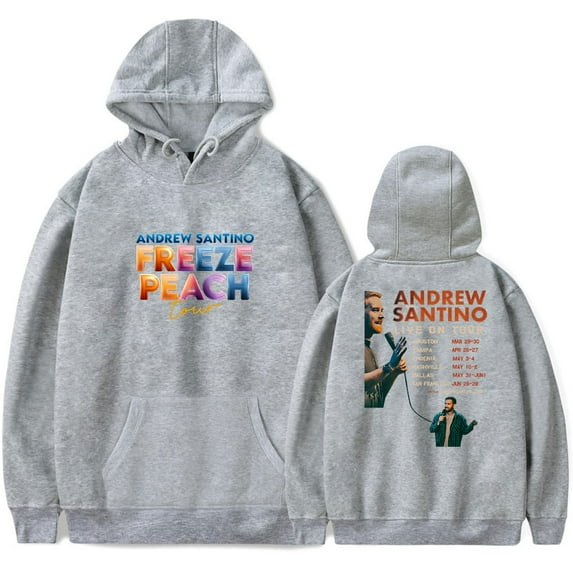Andrew Santino Tour Hoodie Merch For Men/Women Unisex Long Sleeve Sweatshirt Hooded Pullover Streetwear