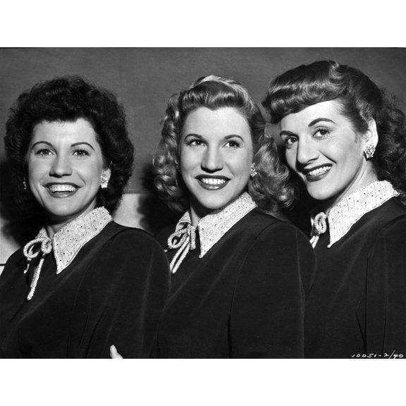 Andrew Sisters on Collar Top Portrait Photo Print (24 x 30)