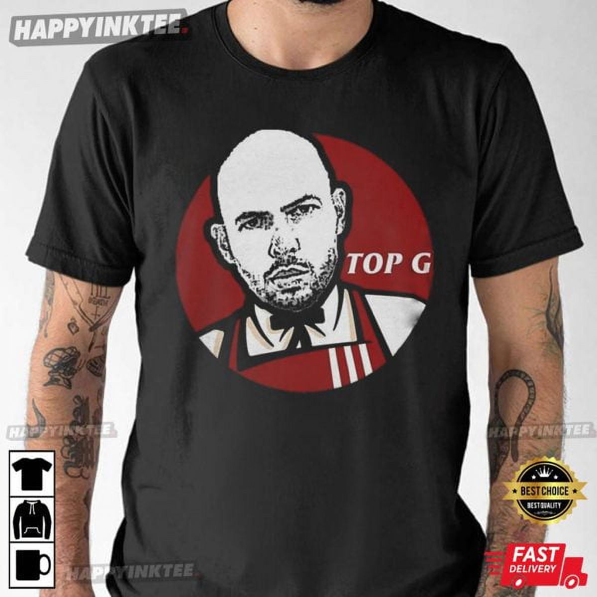 Andrew Tate Top G-Mas Fan Gift T-Shirt - Walmart.com