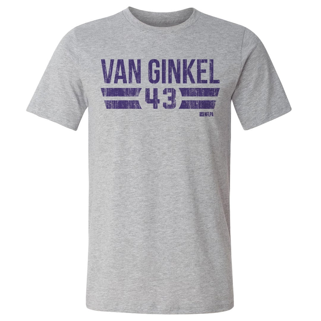 Andrew Van Ginkel Minnesota Font Tshirt