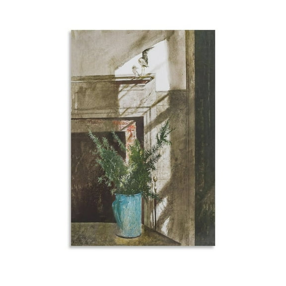 Andrew Wyeth Bird in The House Prints Poster Canvas Poster Wall Art Picture Prints Hanging Photo Gift Decor Home Posters Artworks 12x18inch(30x45cm)
