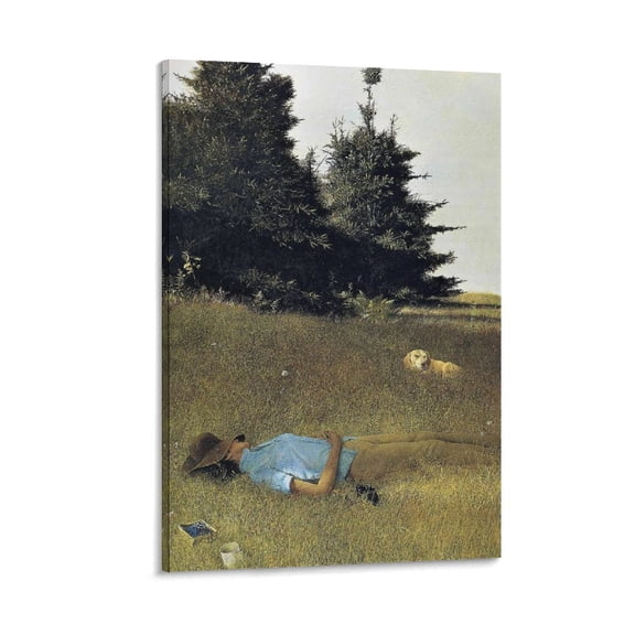 Andrew Wyeth Distant Thunder By Painting Art Poster Poster Cool Artworks Painting Wall Art Canvas Prints Hanging Picture Home Decor Posters Gift 12x18inch(30x45cm)